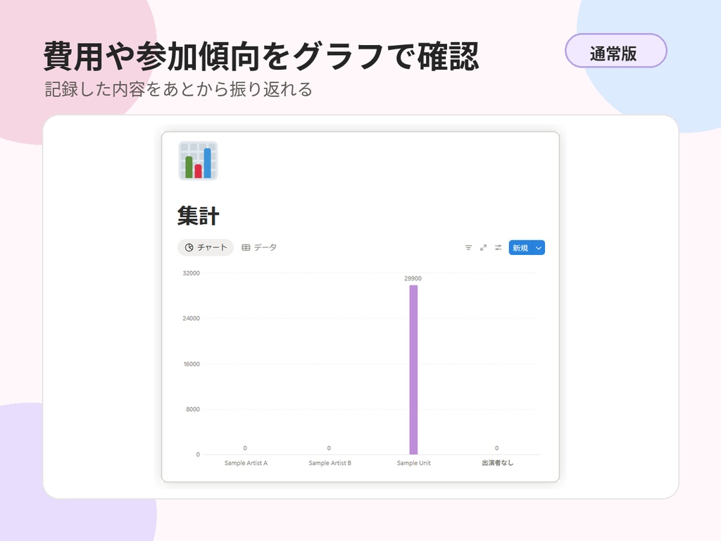 推し活イベント管理DBテンプレート 通常版|Notionテンプレート