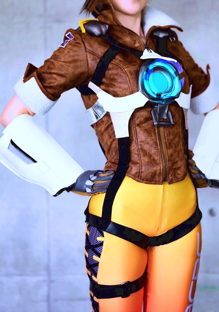 オーバーウォッチ:夏マクリー・トレーサーコスプレ写真ポストカード