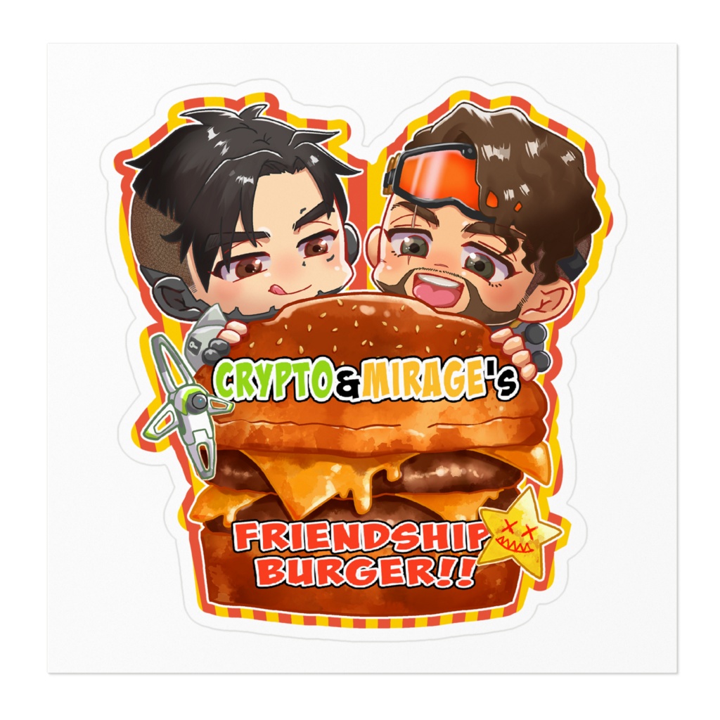 APEX クリプト&ミラージュ🍔ステッカー