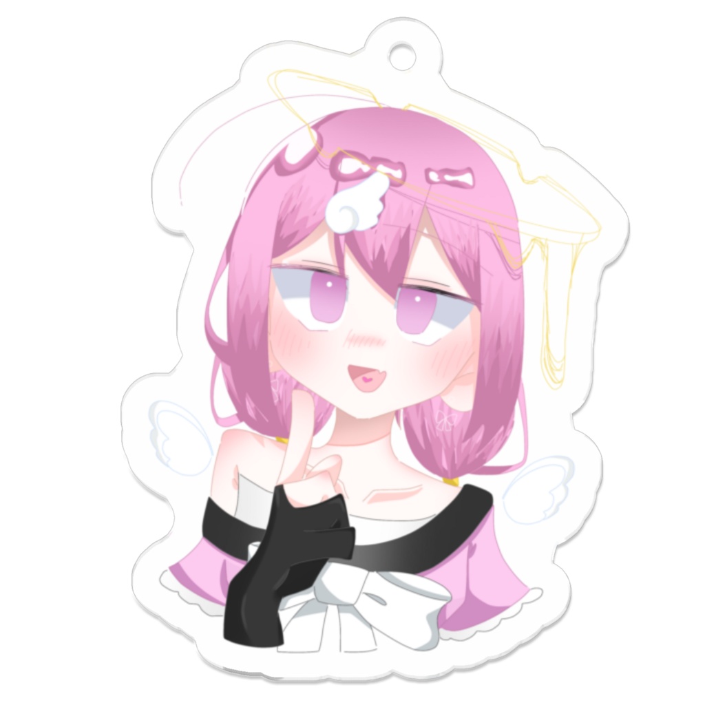 アイスケーキの代理アクリルキーホルダー(文字なしＶｅｒ．)