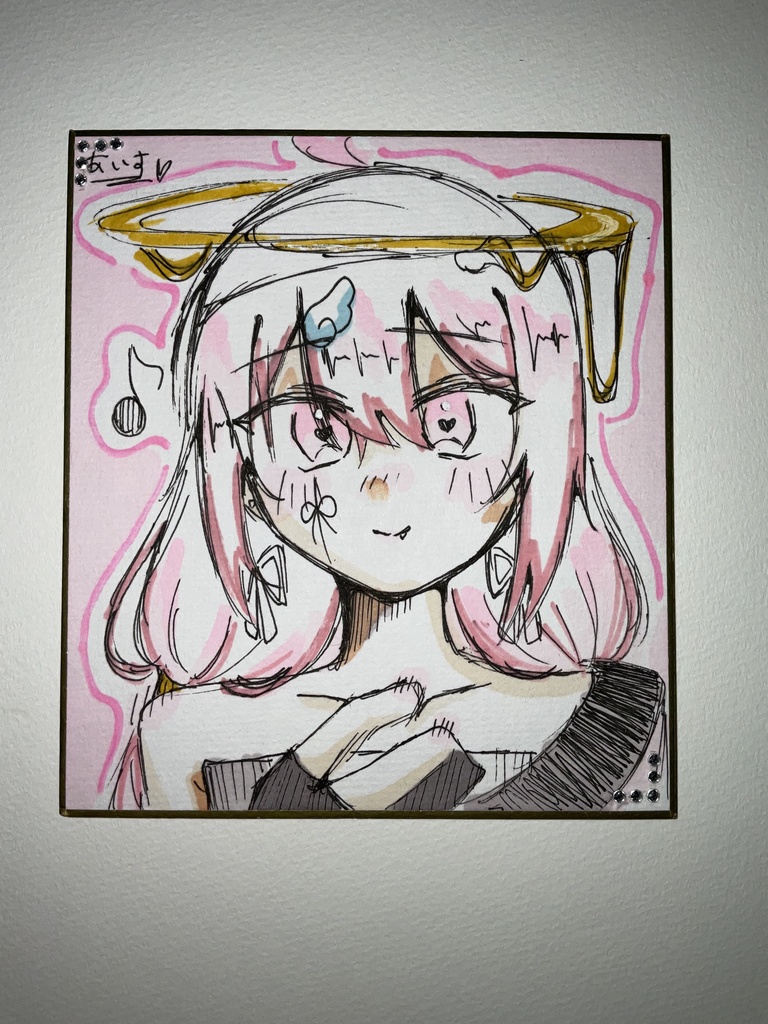 代理の可愛いイラスト【ミニ色紙】