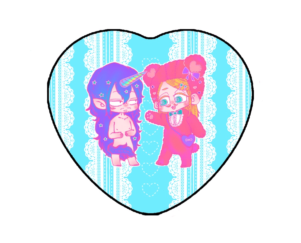 ユニコーンくまバッジ