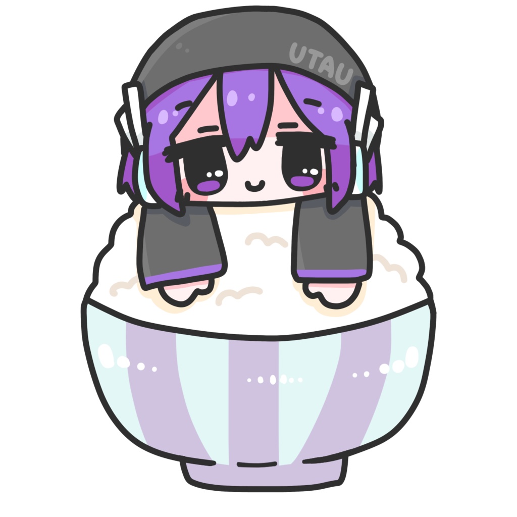 UTAU×食べ物 アクキー