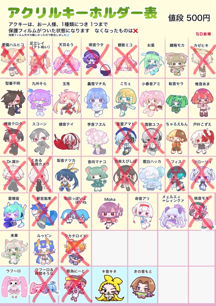 アクリルキーホルダー