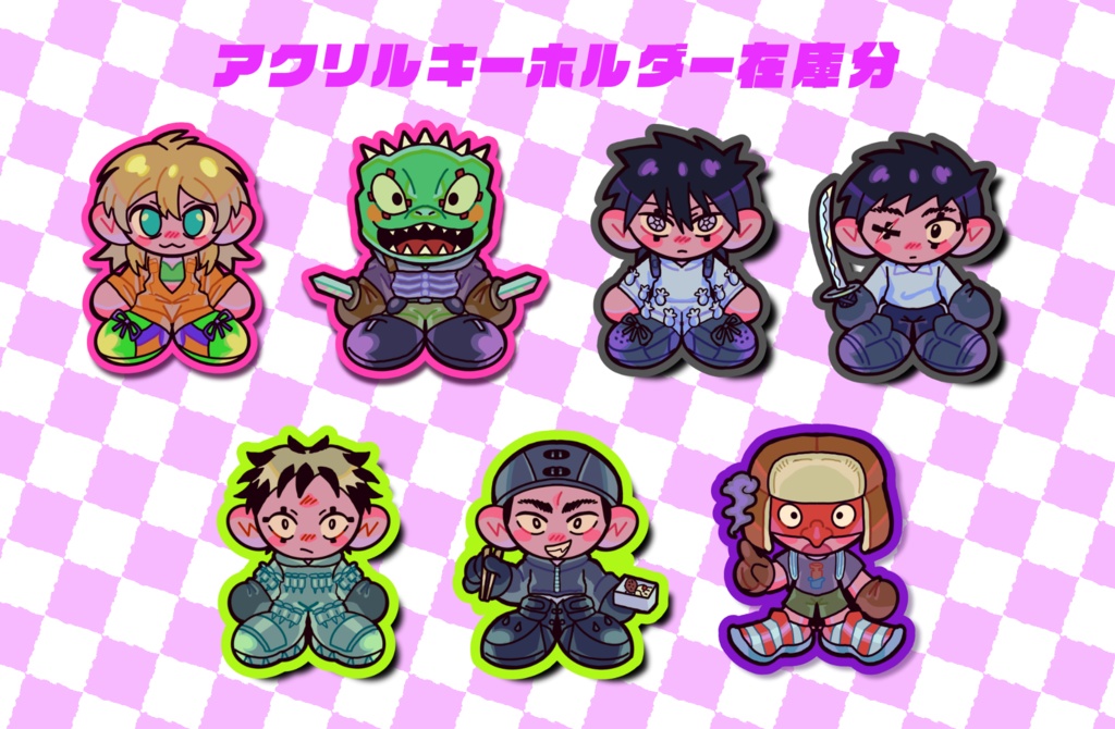 5cmアクリルキーホルダー