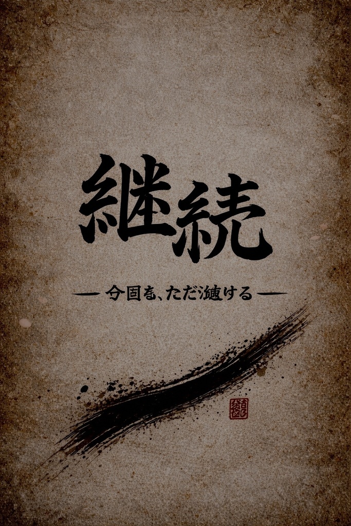 【継続】iPhoneロック画面用 墨文字壁紙
