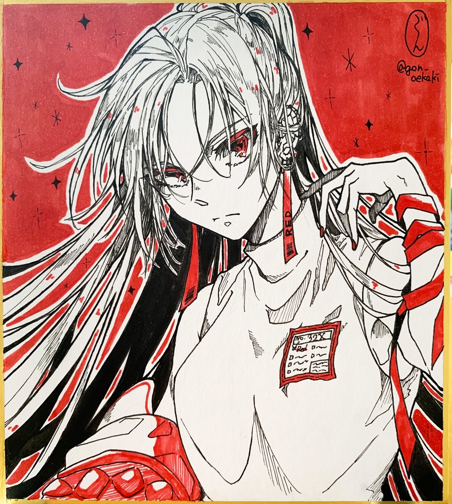 ミニ色紙原画