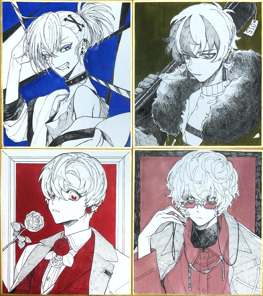 ミニ色紙原画