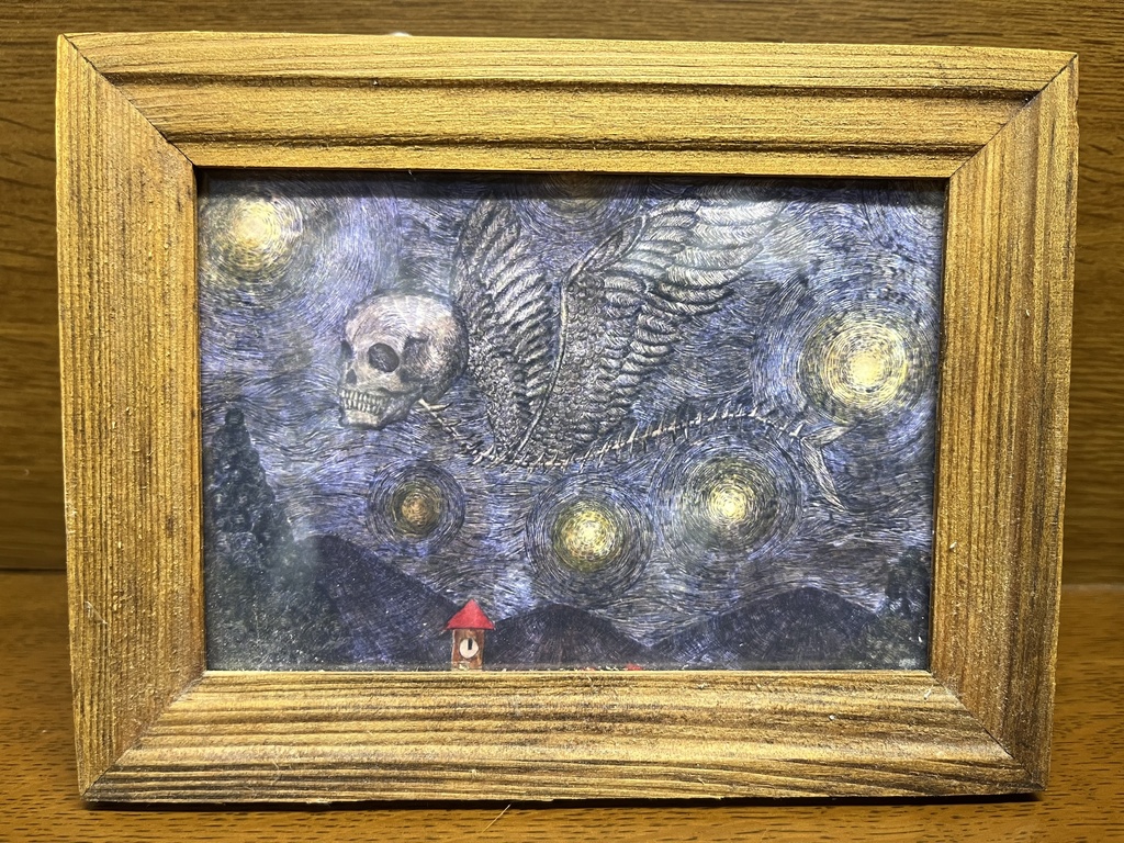 銅版画「星月夜飛行」複製