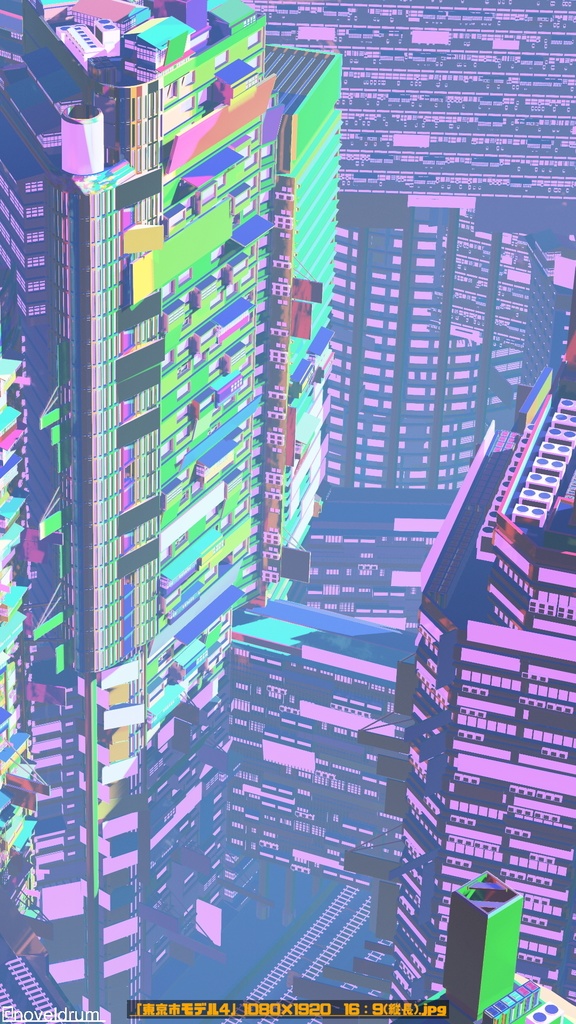 スマホ壁紙まとめ④【5種類】(1080×1920 16:9 縦長)【イラスト/フォトバッシュ/3DCG】高画質