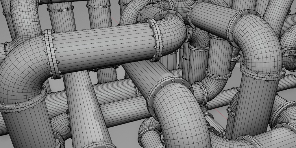 【Blender用】配管ジェネレーター Procedural Pipe Generator
