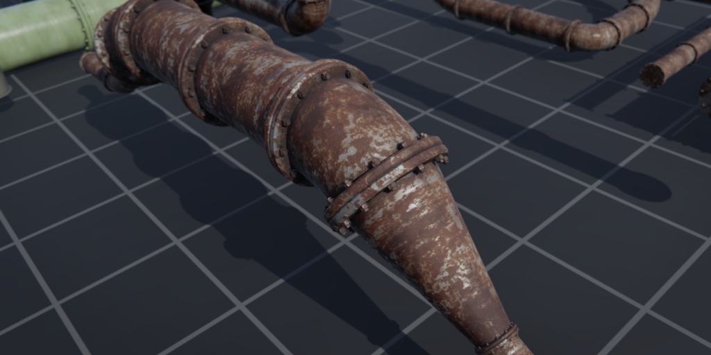 【Blender用】配管ジェネレーター Procedural Pipe Generator