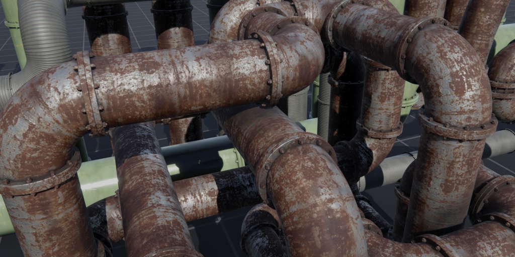 【Blender用】配管ジェネレーター Procedural Pipe Generator