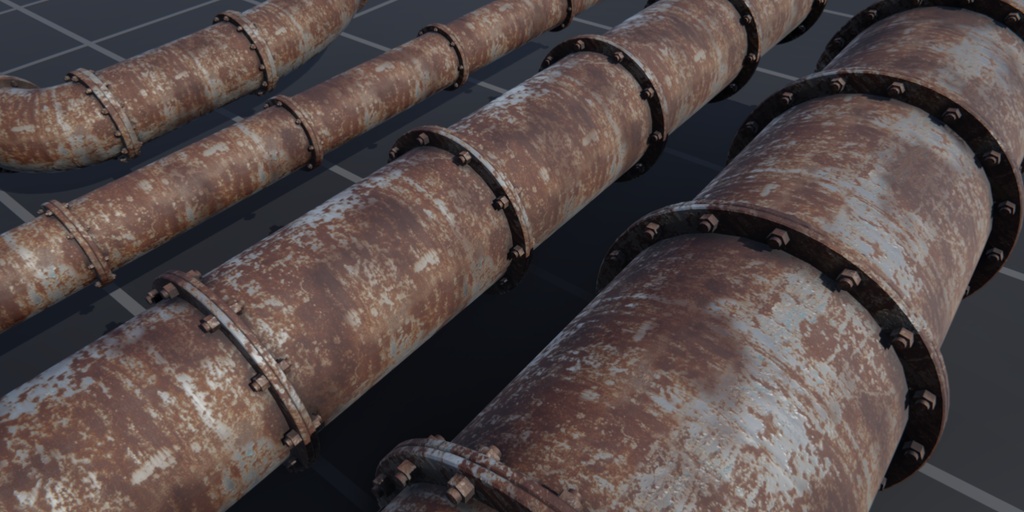 【Blender用】配管ジェネレーター Procedural Pipe Generator