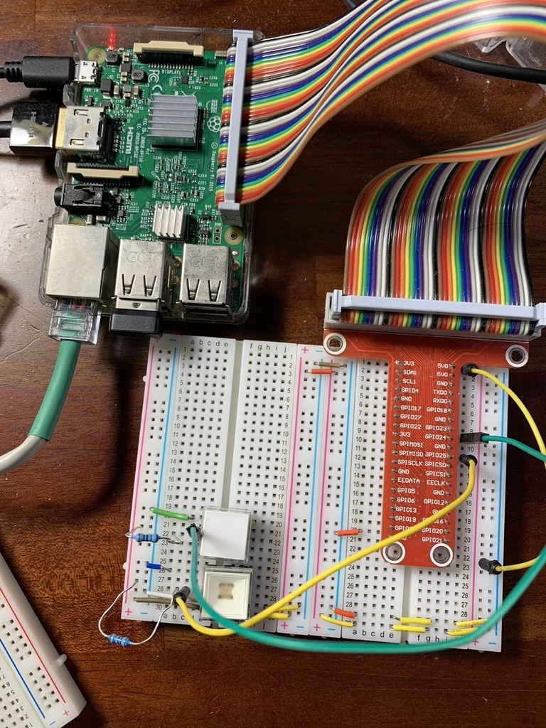 RaspberryPIで、pthreadの利用したチャタリング処理(C言語)