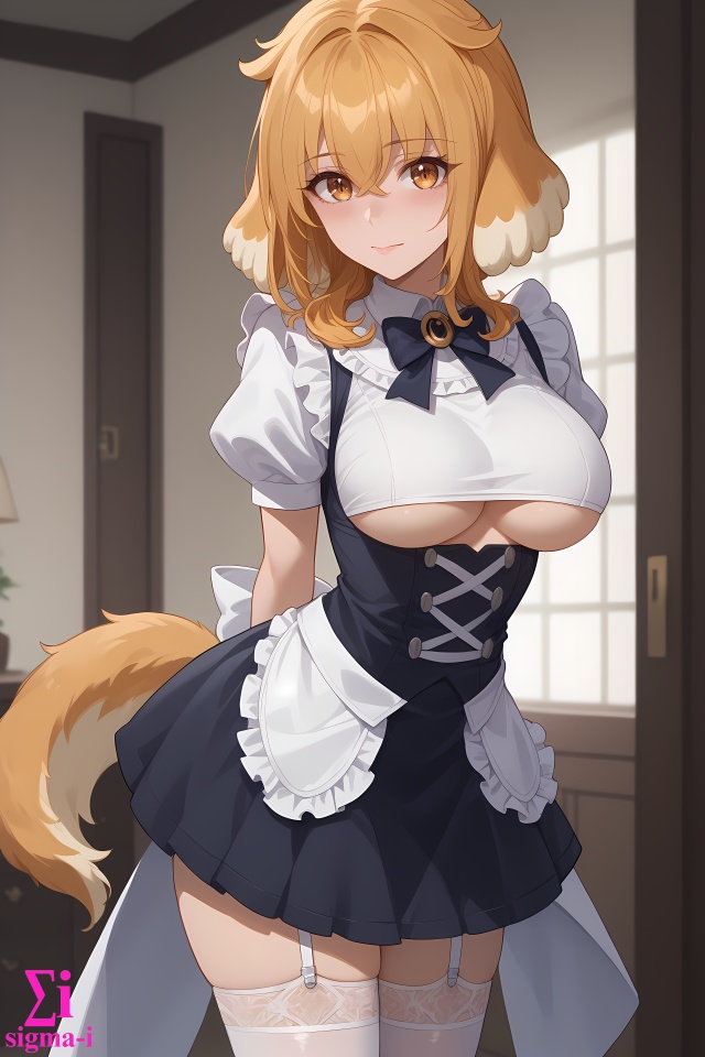 Roxanne Underboob Maid 4k wallpapers x16