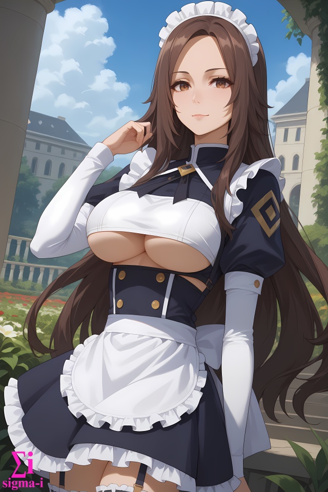 Nu Underboob Maid 4k wallpapers x18