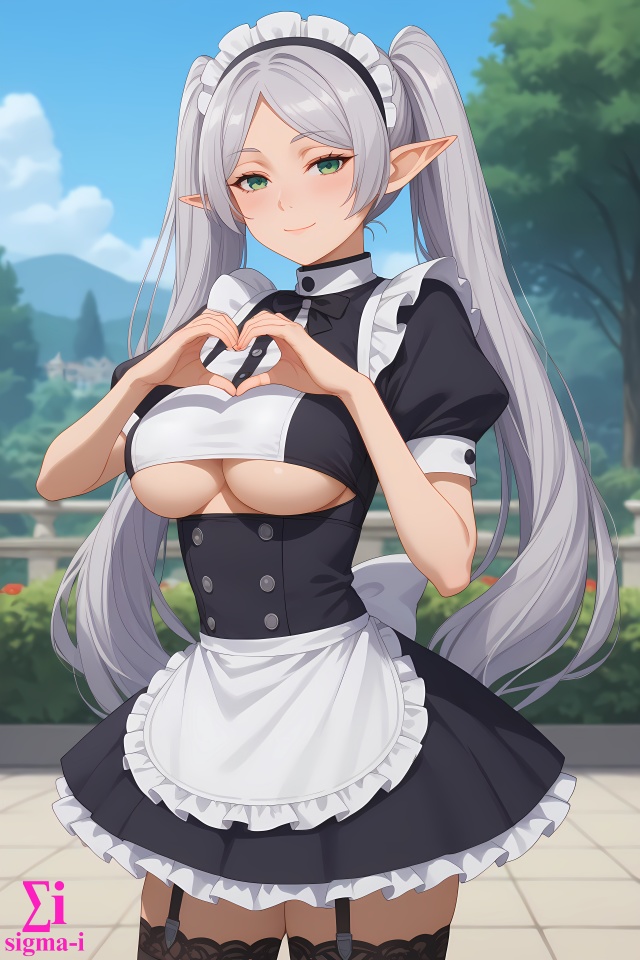 Frieren Underboob Maid 4k wallpapers x16