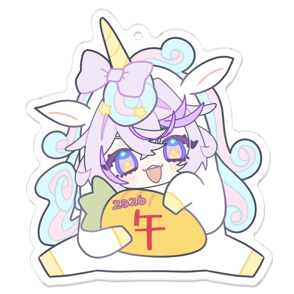 干支めめもり2026-午-アクリルキーホルダー