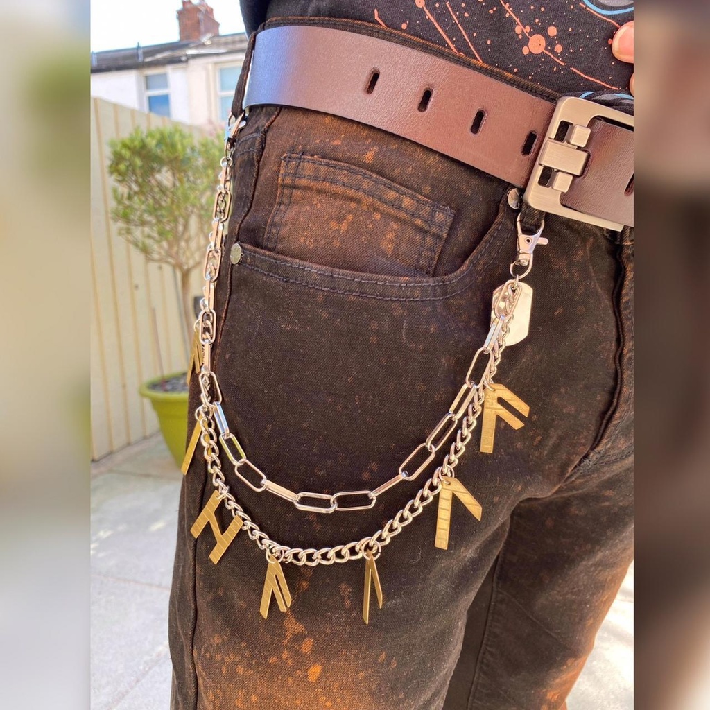 ᚢᚨᛚᚺᚨᛚᛚᚨ / Valhalla - Handmade Drum Cymbal Hip Chain
