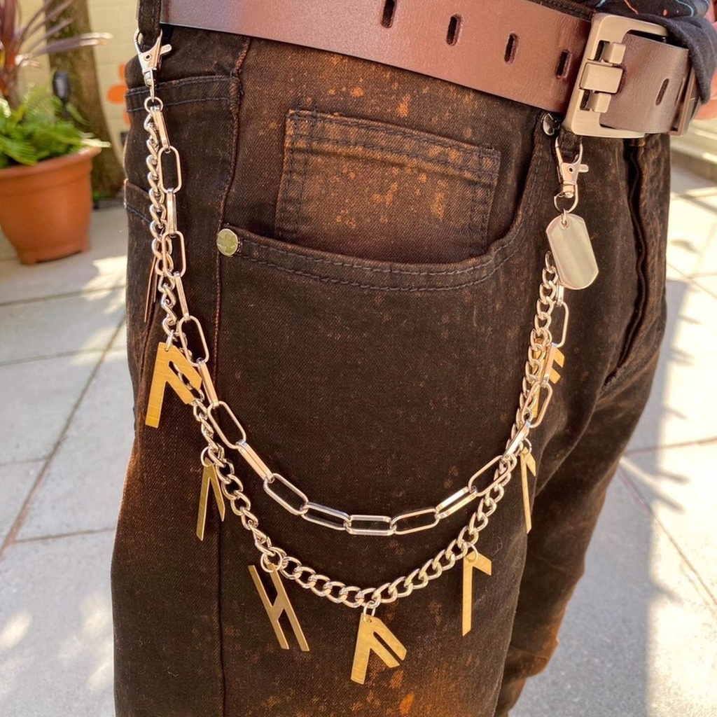ᚢᚨᛚᚺᚨᛚᛚᚨ / Valhalla - Handmade Drum Cymbal Hip Chain