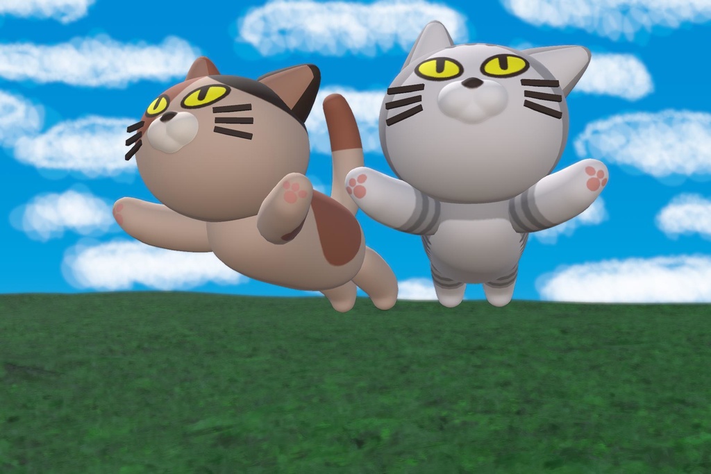 まんが風のネコ