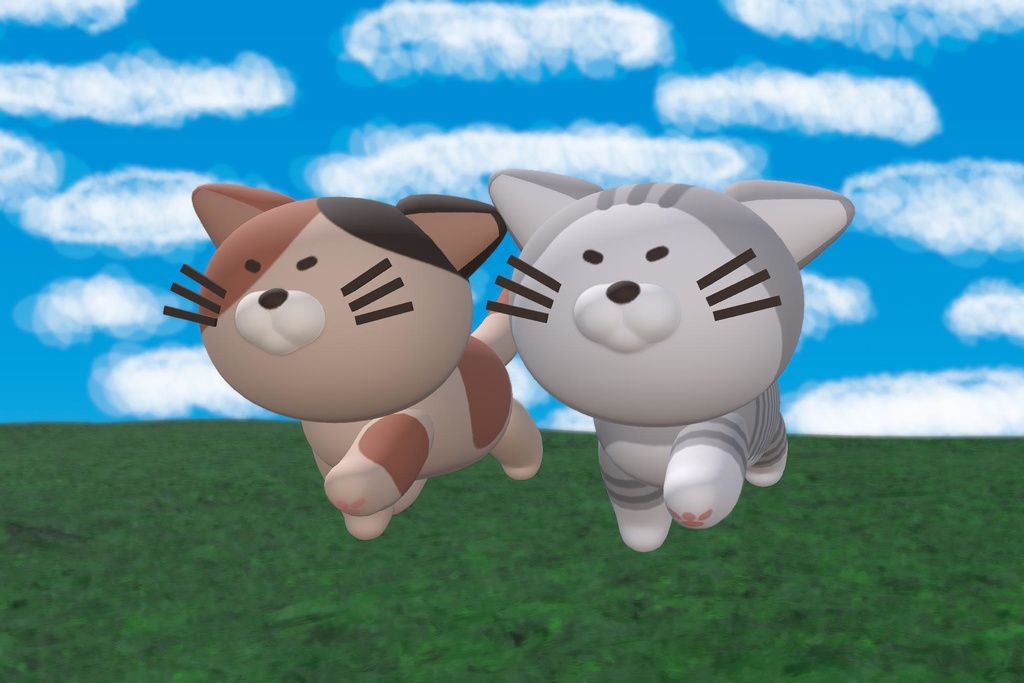 まんが風のネコ