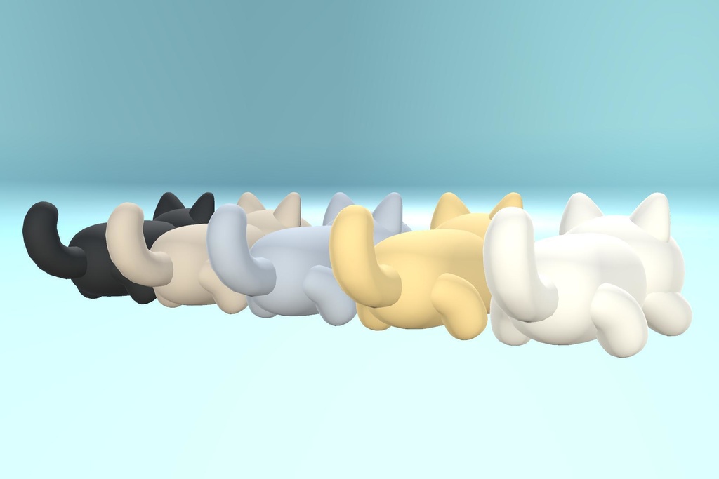 ナチュラルカラーの線画のネコ