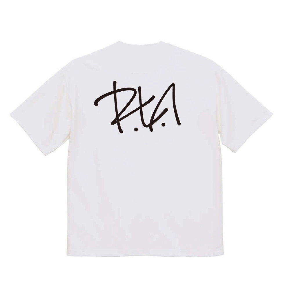 【R.L.A】Double-sided Print T-shirt(White)