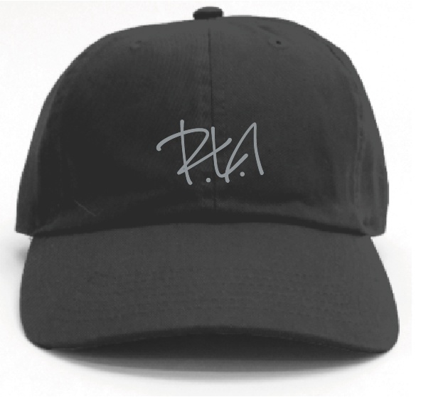 【R.L.A】Embroidery Wash Baseball Cap [Black]