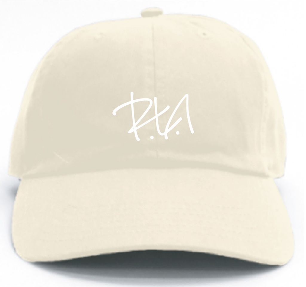 【R.L.A】Embroidery Wash Baseball Cap [White]