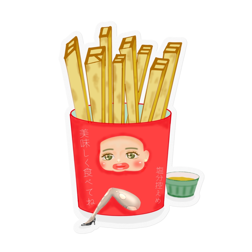 ぽてとちゃんステッカー