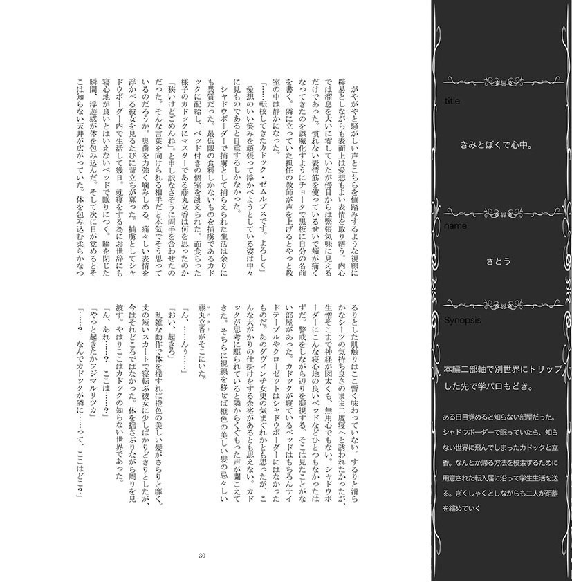 カドぐだ♀小説アンソロジー【SunnyPlace】