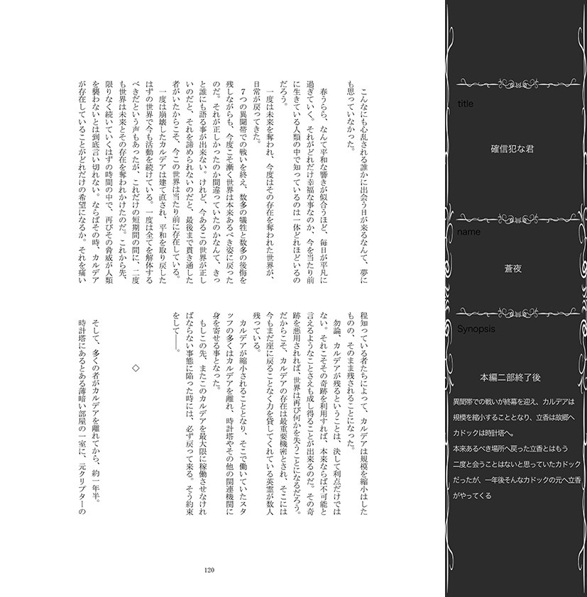 カドぐだ♀小説アンソロジー【SunnyPlace】