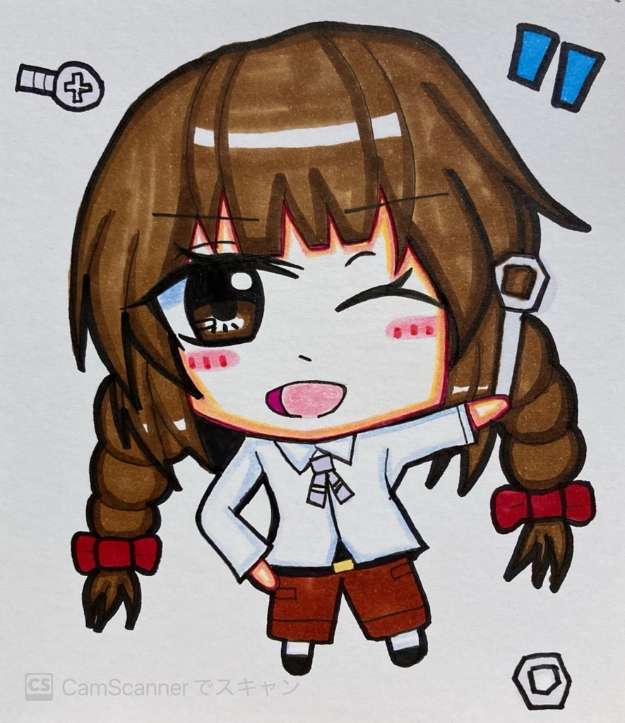 東方旧作 手描き小色紙
