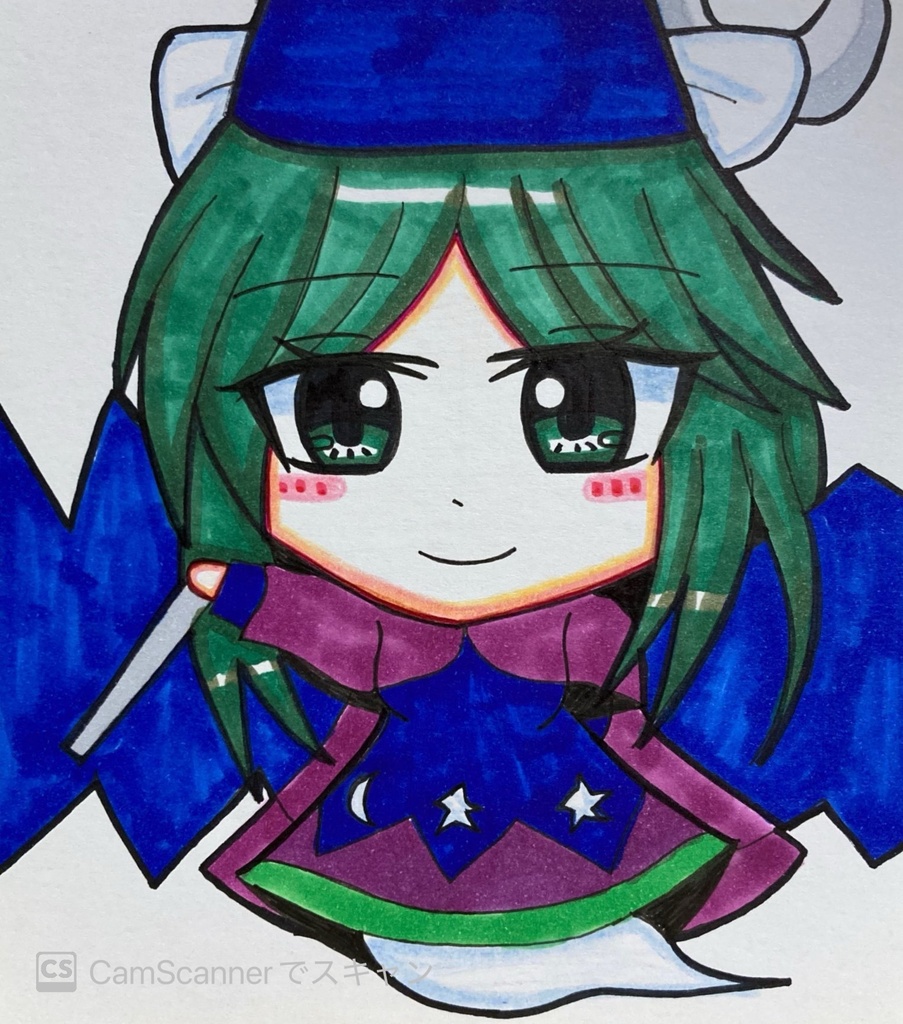 東方旧作 手描き小色紙
