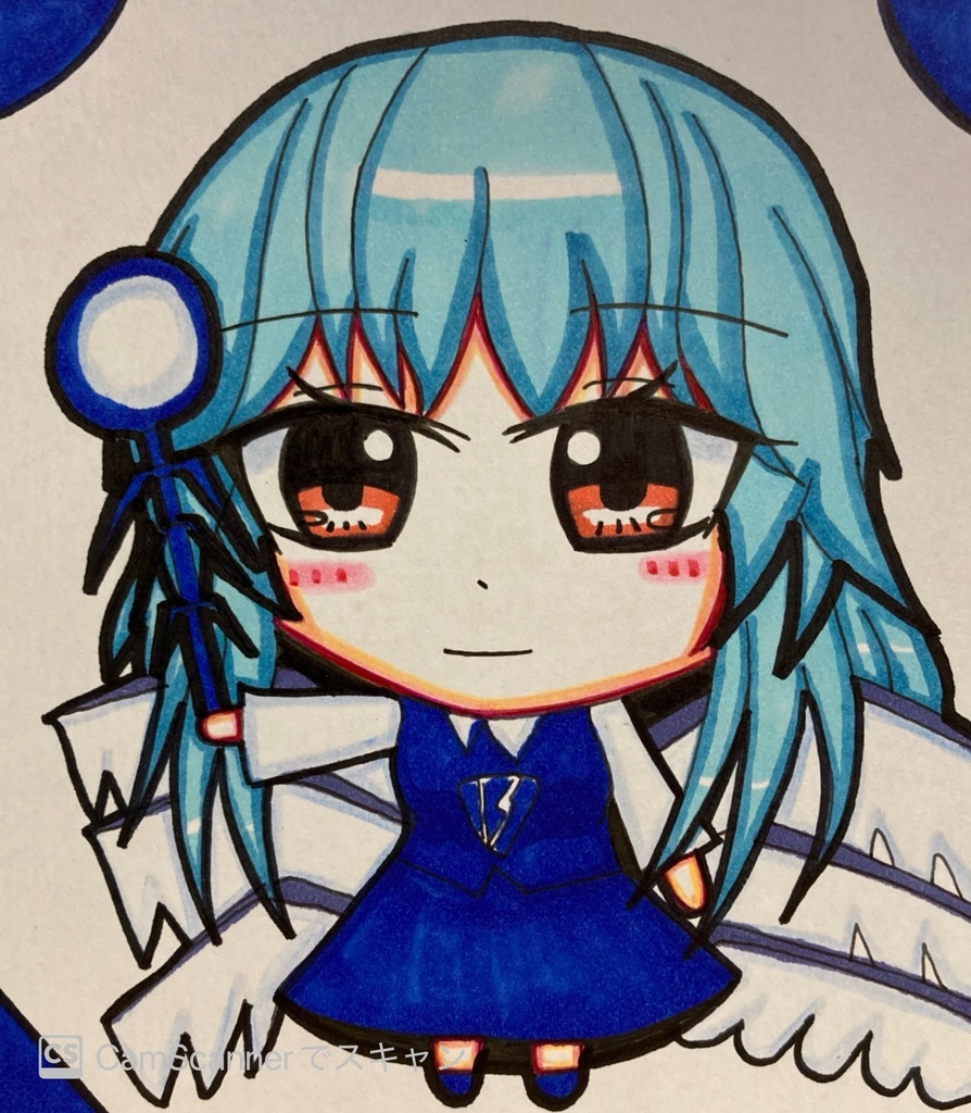 東方旧作 手描き小色紙