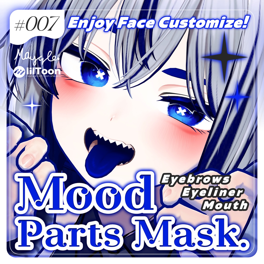 ∥ 10avatar対応 ∥ Mood_Parts_Mask. ∥ Face Mask ∥