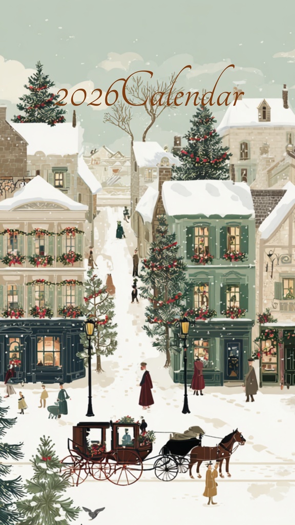 2026街並みカレンダー　