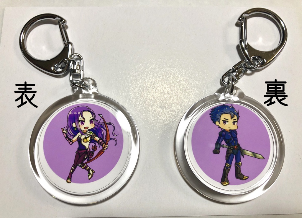 FF2キーホルダー　レオンハルト&マリア