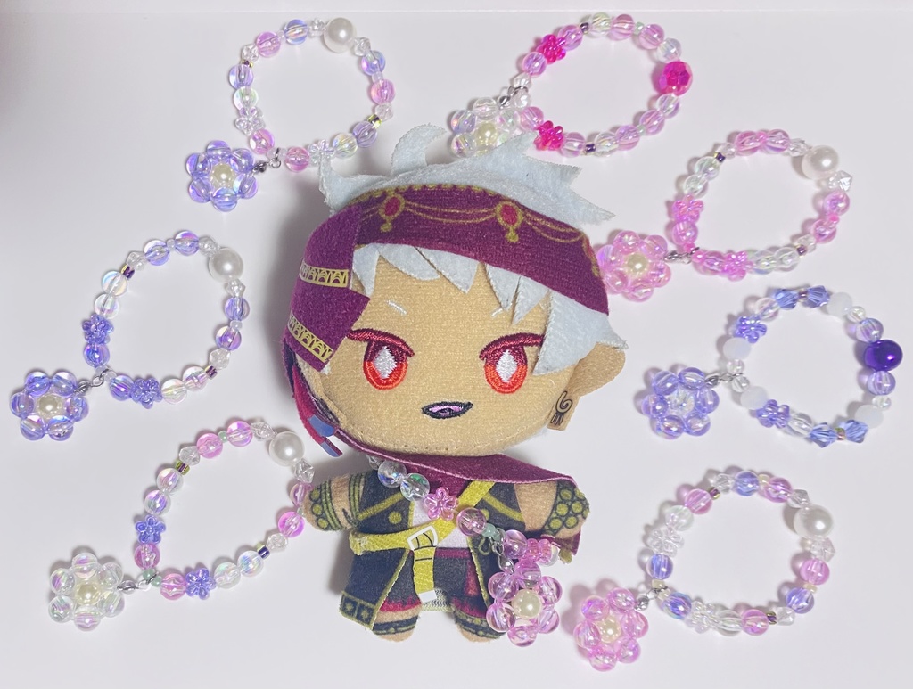 アクリルビーズバッグ お花(10cm子用)