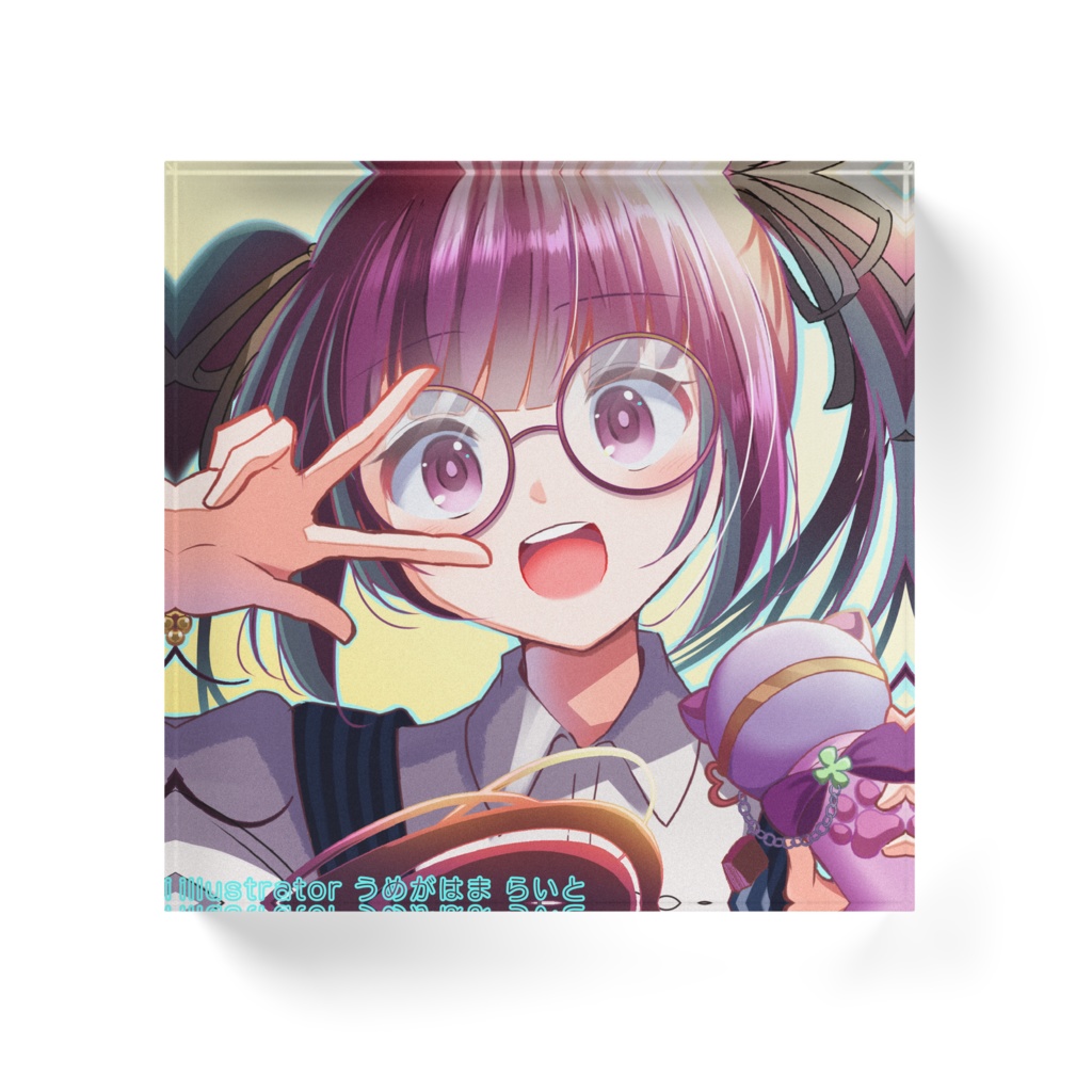 アクリルブロック 元気いっぱいキラキラ