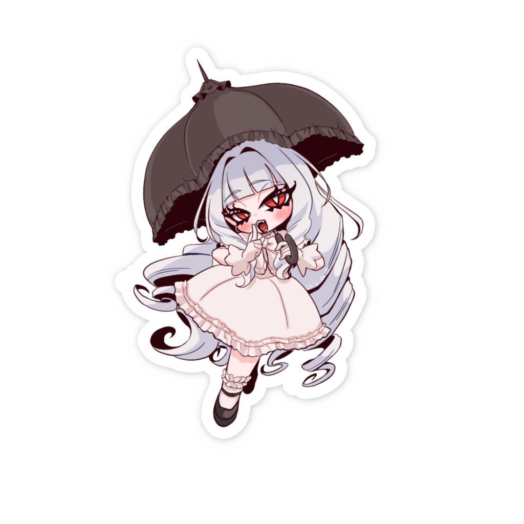 吸血鬼お嬢様ステッカー