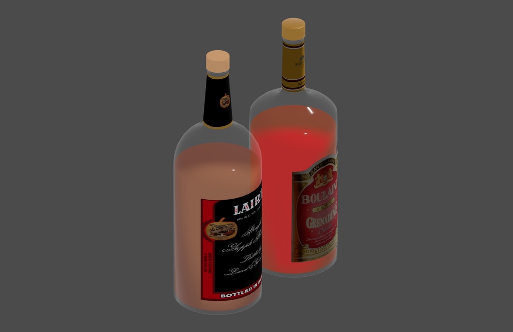 アップルブランデー、グレナディン、ペパーミントシュナップス - Apple Brandy, Grenadine, & Peppermint Schnapps