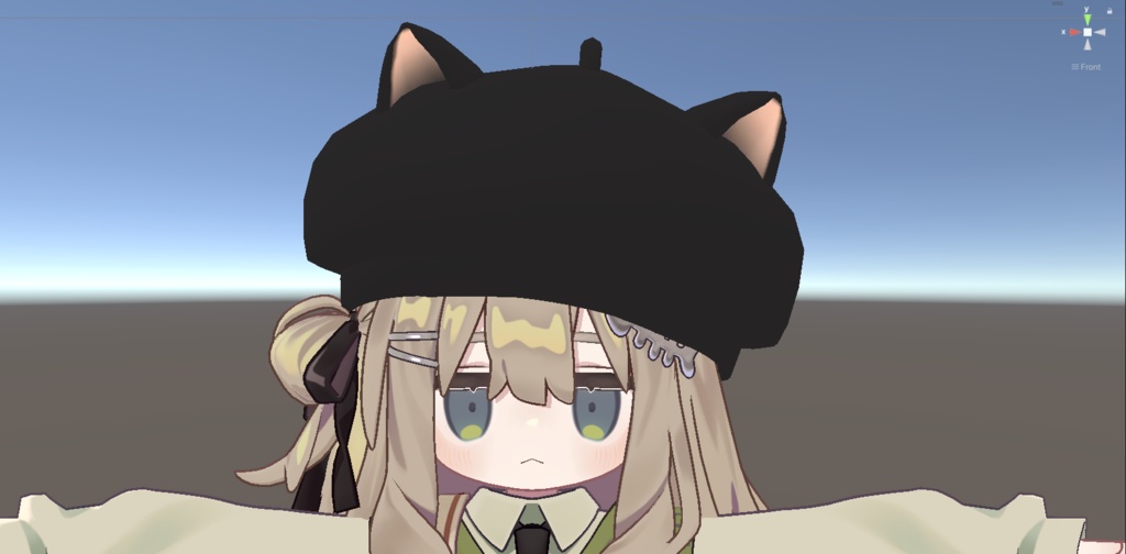 猫耳ベレー帽