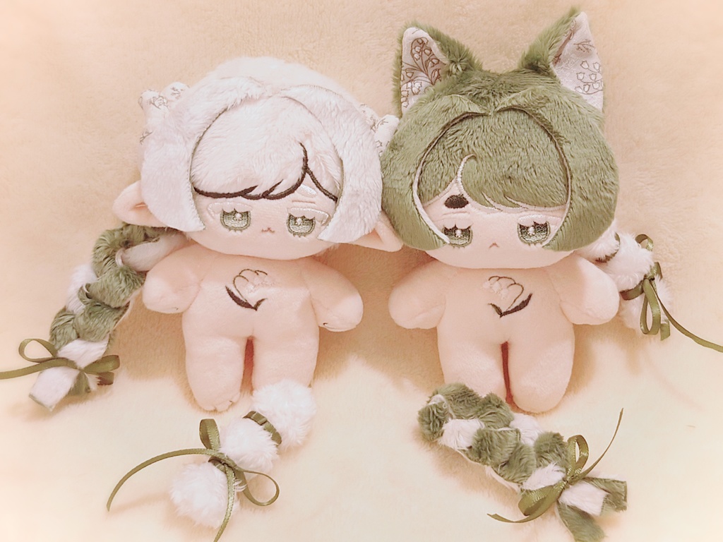 ハンドメイドぬいぐるみ 鈴蘭羊&猫