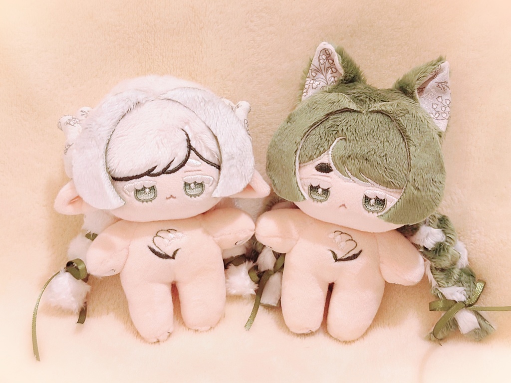 ハンドメイドぬいぐるみ 鈴蘭羊&猫