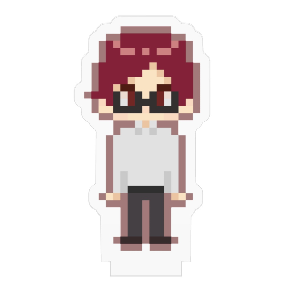 【アクスタ】紅白ガバ(ドット) 50×50mm