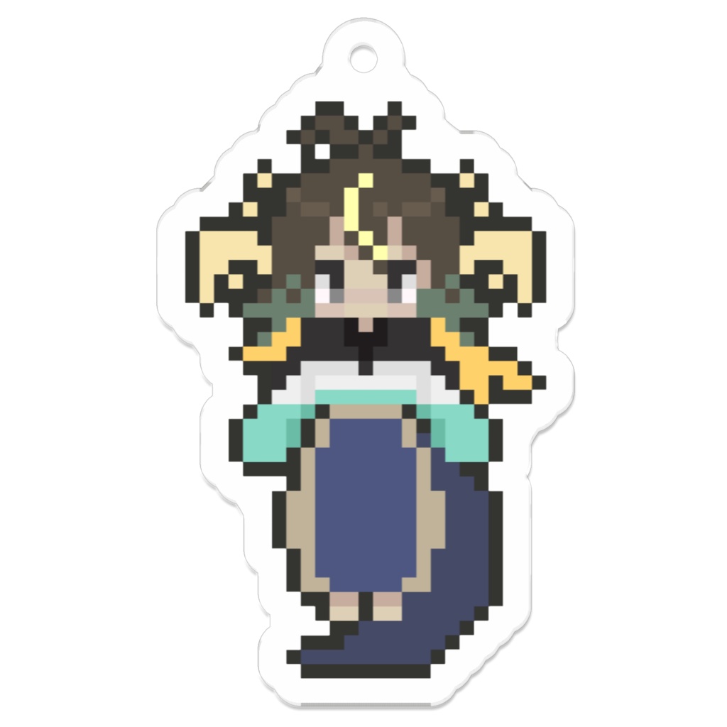 【アクキー】眠山ねむり(ドット) 50×50mm