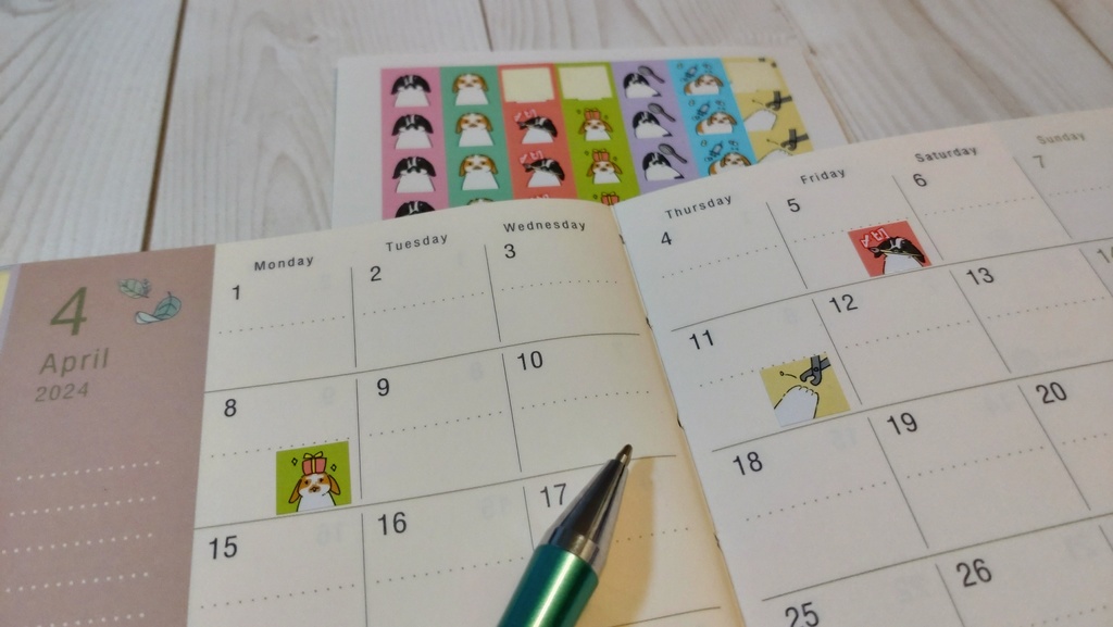 手帳シール（2枚セット）